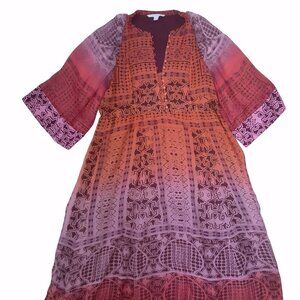Diane von Furstenburg Silk Maxi Dress – Lined, Size 14 w/ Pockets